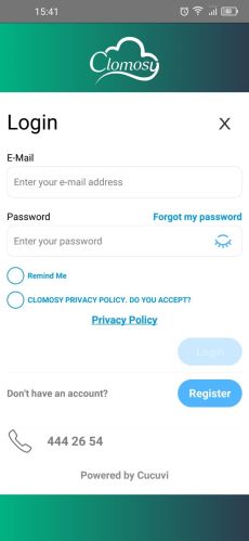 Mobile Login Screen